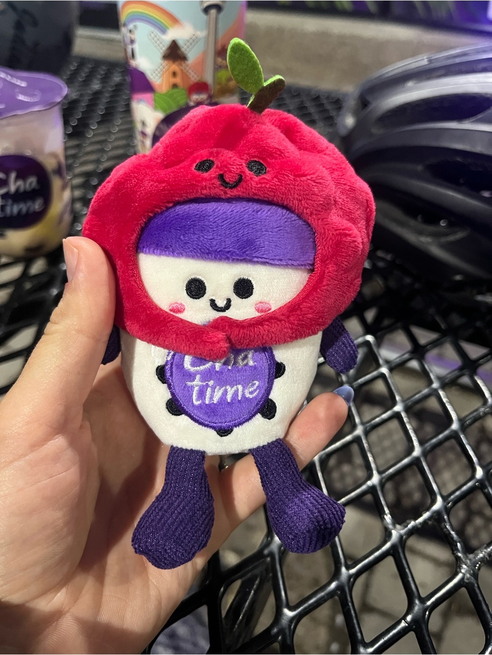 Cha Time Lychee strawberry plushie limited time 20th anniversary
